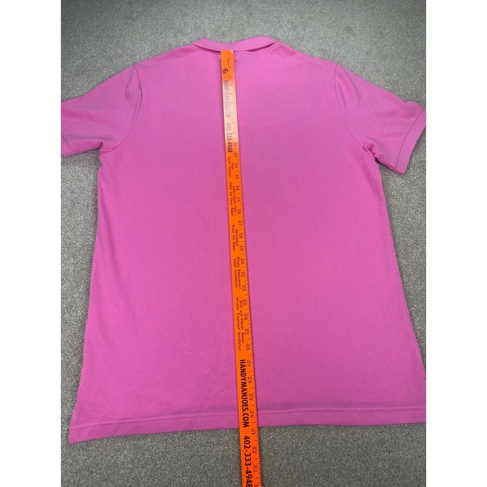 Nike Mens Polo Shirt Pink Cotton Blend Casual Everyday Top Large New‎ Preppy LG